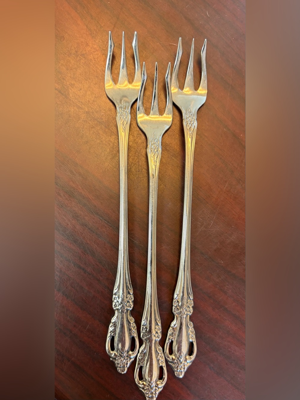 Oneida Raphael cocktail forks replacements set of 3